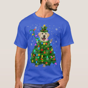 Camiseta Labrador Retriever Árvore de Natal Cachorro das Lu