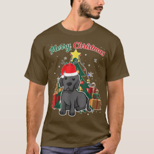 Camiseta Labrador Retriever Árvore de Natal Flakes Xmas