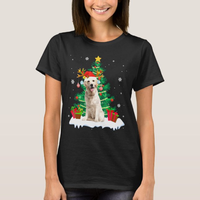 Camiseta Labrador Retriever Árvore de Natal Xmas (Frente)