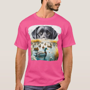 Camiseta Labrador Retriever Cachorro Cachorro Nos Bandeira