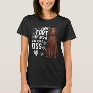 Camiseta Labrador Retriever Cachorro Cute Fart Blew Kiss