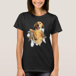 Camiseta Labrador Retriever Cachorro Labrador Tecido Rasgad