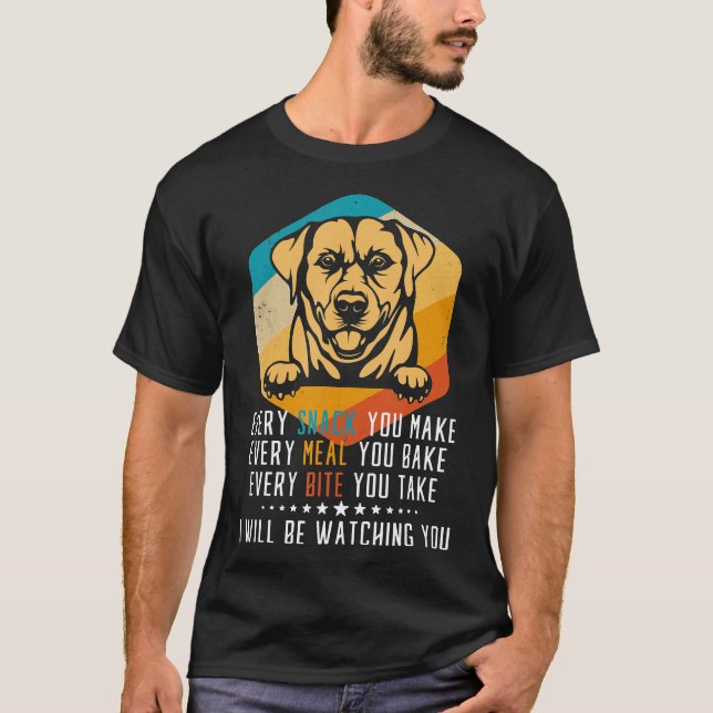 Camiseta Labrador Retriever Cada Pica Que Você Faz Em Cada  (Frente)