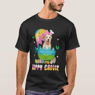 Camiseta Labrador Retriever Cão Dia de Páscoa Engraçado Ore