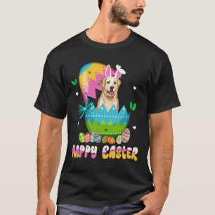 Camiseta Labrador Retriever Cão Orelhas de Coelho Dia de Pá