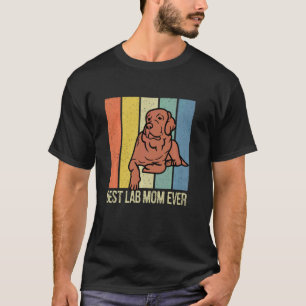 Camiseta Labrador Retriever Chocolate Lab Mãe Retro Matchin