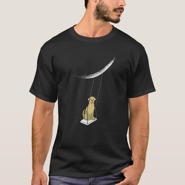 Camiseta Labrador Retriever Com Balanço Lunar Labrador Retr (Frente)