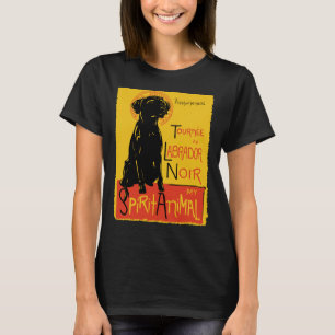 Camiseta Labrador Retriever Cute Dog Chat Noir Mashup