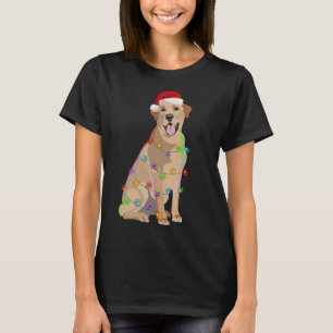 Camiseta Labrador Retriever De Natal Luz De Natal