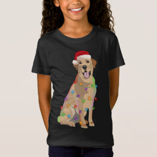 Camiseta Labrador Retriever De Natal Luz De Natal