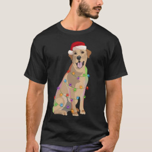 Camiseta Labrador Retriever De Natal Luz De Natal