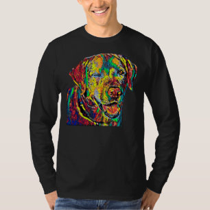 Camiseta Labrador Retriever Dog Breed Head Pet Breed True F