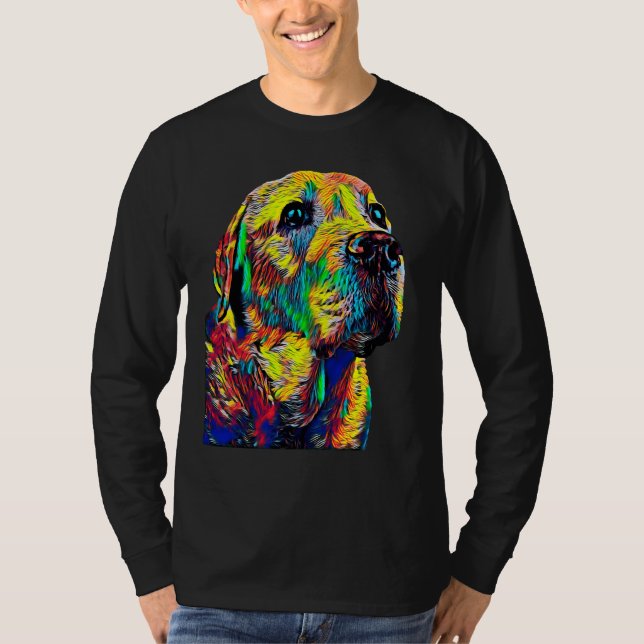 Camiseta Labrador Retriever Dog Breed Head Pet Breed True F (Frente)