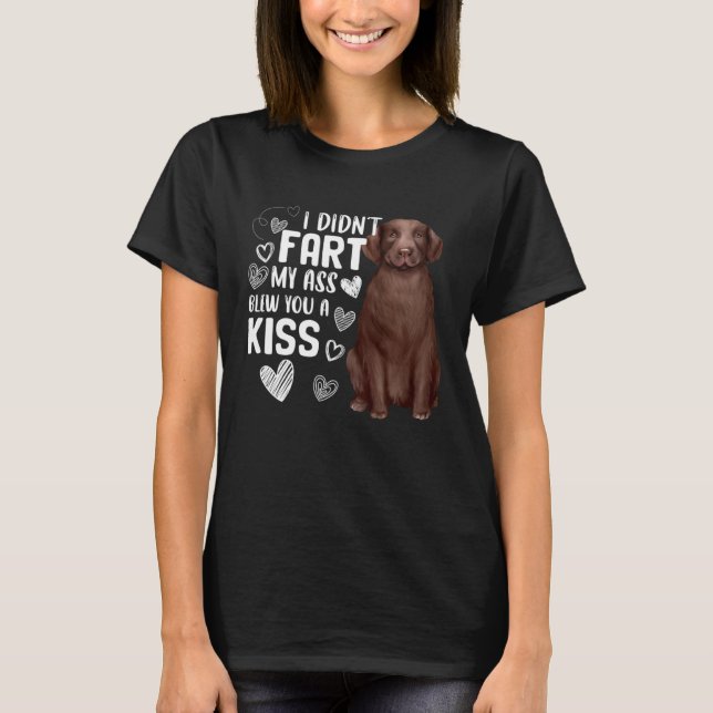 Camiseta Labrador Retriever Dog   Cute Fart Blew Kiss (Frente)