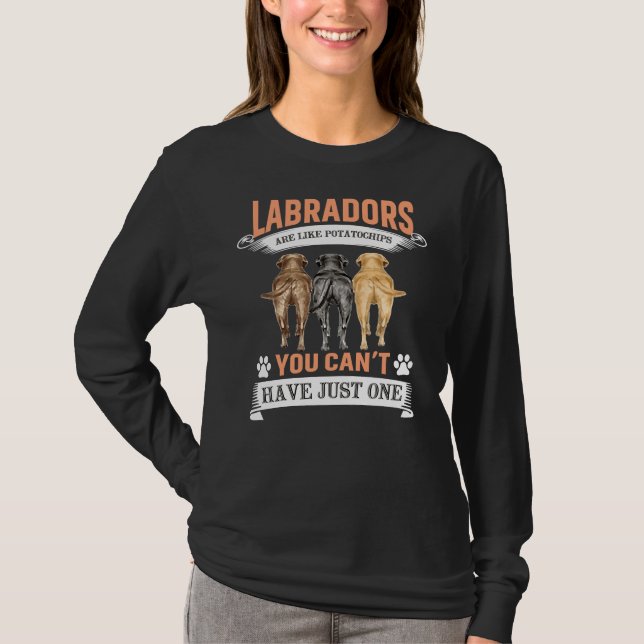 Camiseta Labrador Retriever Dog Engraçado (Frente)