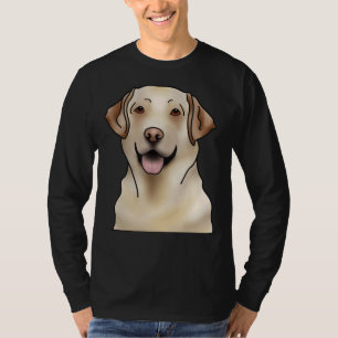 Camiseta Labrador Retriever Dog Retrato Preto