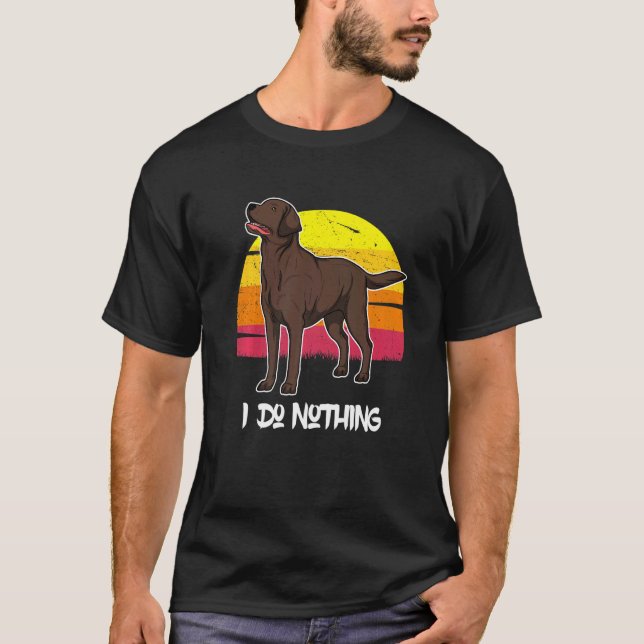 Camiseta Labrador Retriever Dog Sunset 37 (Frente)