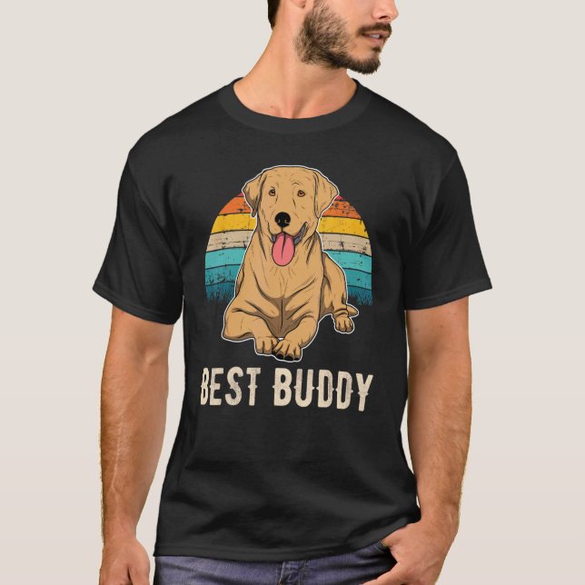 Camiseta Labrador Retriever Dog Sunset 45 (Frente)