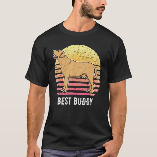 Camiseta Labrador Retriever Dog Sunset 52 (Frente)