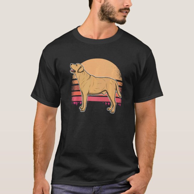 Camiseta Labrador Retriever Dog Sunset 54 (Frente)