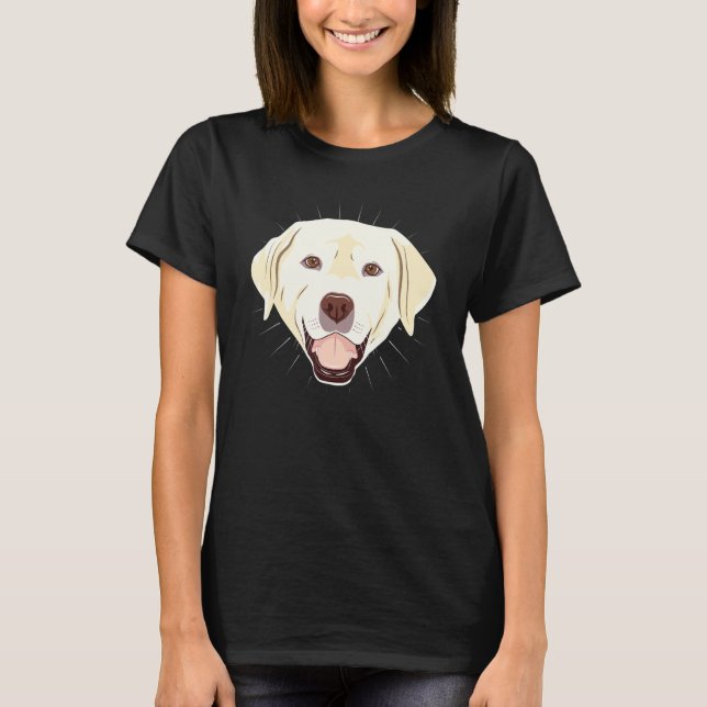 Camiseta Labrador Retriever Face Art Dog (Frente)
