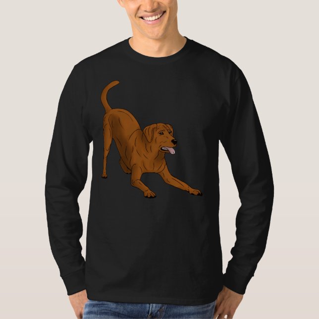 Camiseta Labrador Retriever Fox Red Play Arco (Frente)