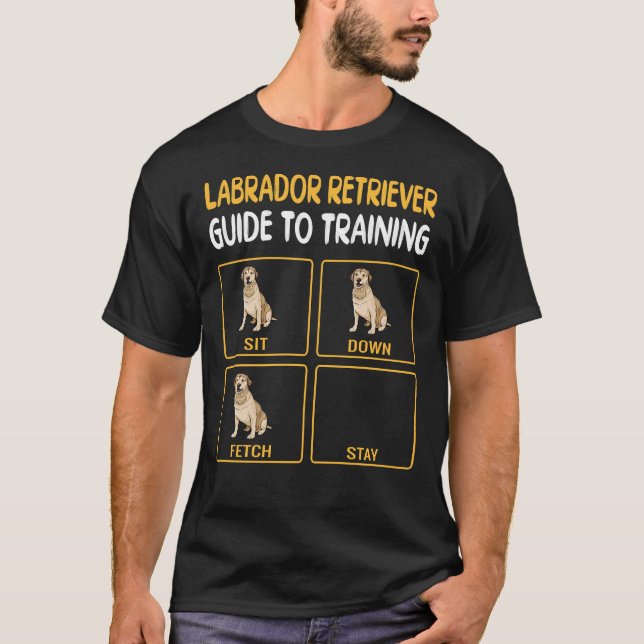 Camiseta Labrador Retriever Guide To Training Dog Obedience (Frente)