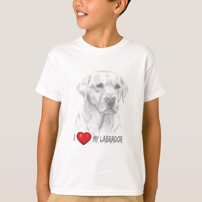 Camiseta Labrador Retriever Kids T-Shirt (Frente)