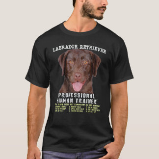Camiseta Labrador Retriever Lab Chocolate Profissional Huma