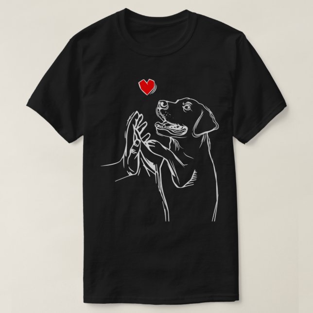 Camiseta Labrador Retriever Love Ouro Black Lab Pai Mãe P (Frente do Design)