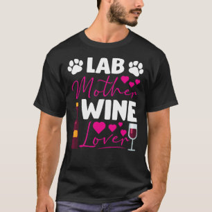 Camiseta Labrador Retriever Mãe Bebê De Vinho