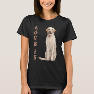 Camiseta Labrador Retriever Men Crianças White Lab Mo