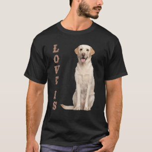 Camiseta Labrador Retriever Men Crianças White Lab Mo