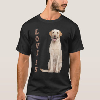 Camiseta Labrador Retriever Men Crianças White Lab Mo