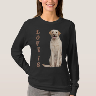 Camiseta Labrador Retriever Men Crianças White Lab Mo