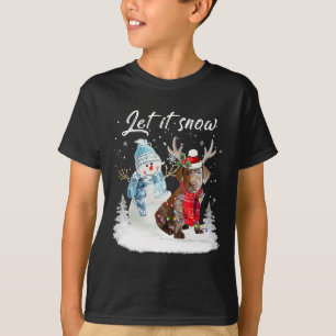 Camiseta Labrador Retriever Papais noeis Cachorro Natal Sno