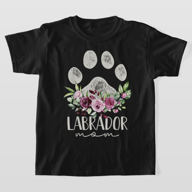 Camiseta Labrador Retriever Pet Dog Mamãe Dotou Laboratório (Postura )