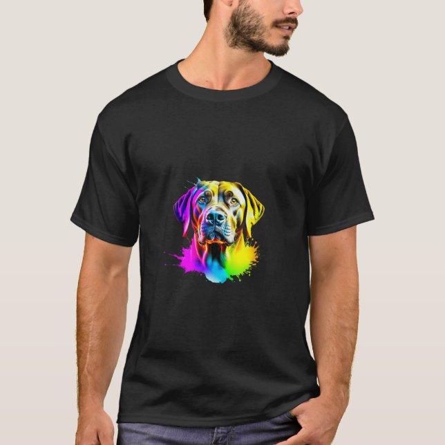 Camiseta Labrador Retriever Pop Art I Dog Lover I Splash Ar (Frente)