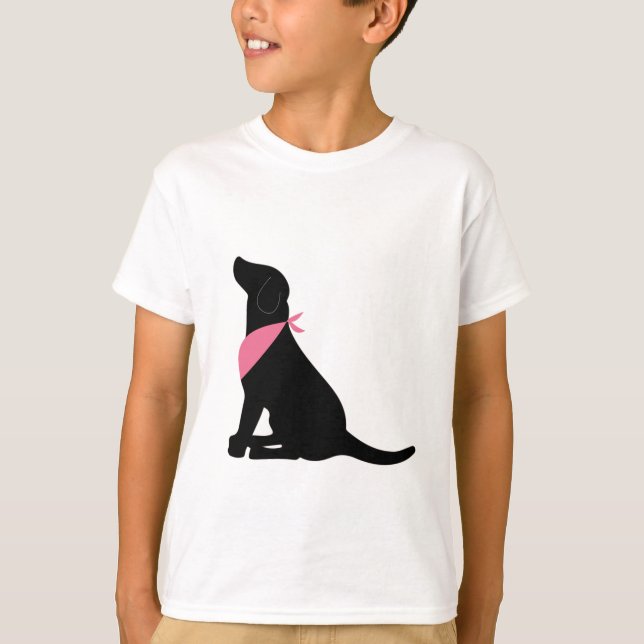 Camiseta Labrador retriever preto (Frente)