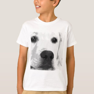 Camiseta Labrador retriever preto e branco