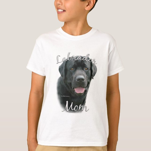 Camiseta Labrador Retriever (preto) Mãe 2 (Frente)