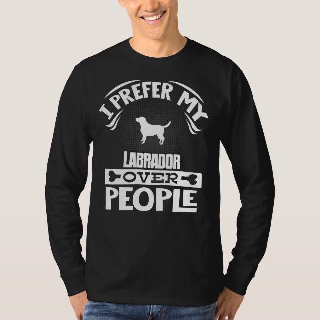 Camiseta Labrador Retriever Proprietário Eu Prefiro Meu Lab (Frente)