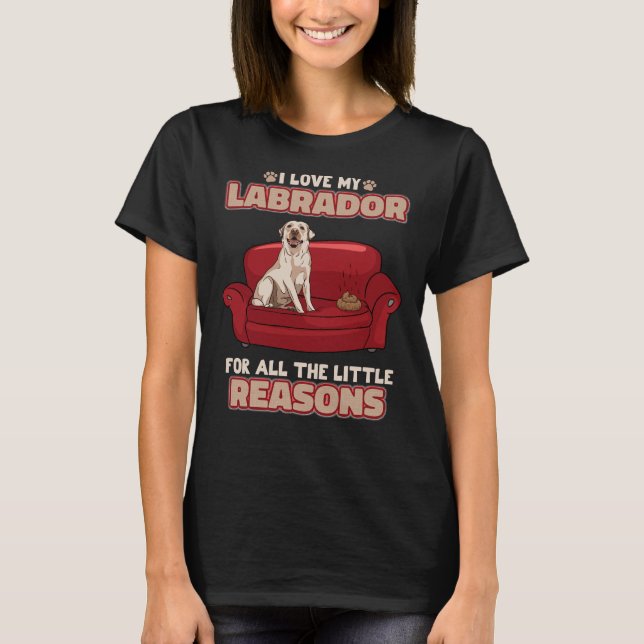 Camiseta Labrador Retriever Puppy Dog (Frente)