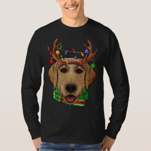 Camiseta Labrador Retriever Reindeer Antlers Bonito Natal