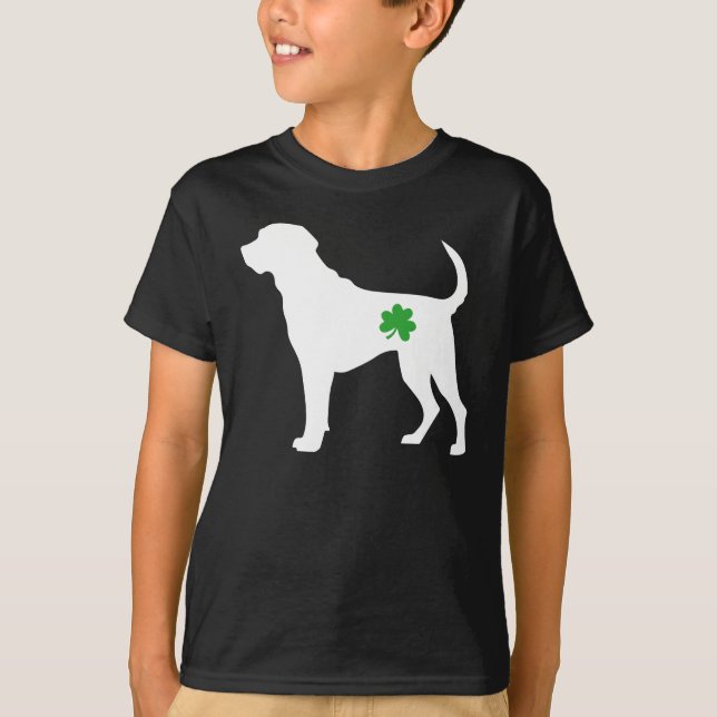 Camiseta Labrador Retriever Shamrock, Rua engraçada Da Patr (Frente)