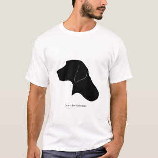 Camiseta Labrador retriever - silhueta preta