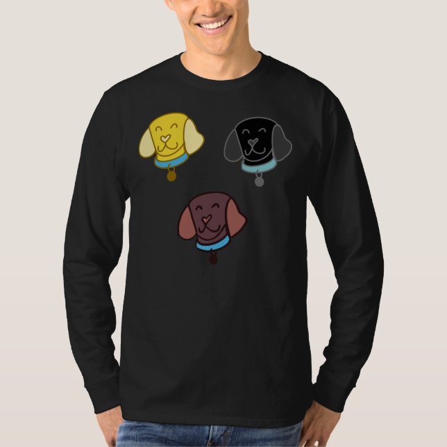 Camiseta Labrador Retriever Sticker Pack (Frente)