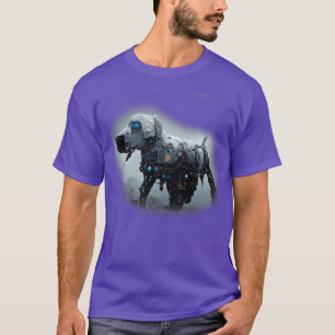 Camiseta Labrador Retriever Surreal Steampunk Trabalho de a
