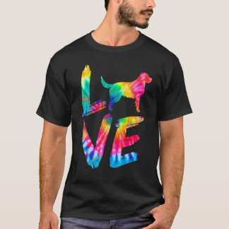 Camiseta Labrador Retriever Tie Dye Amor Cachorro Mãe Pai