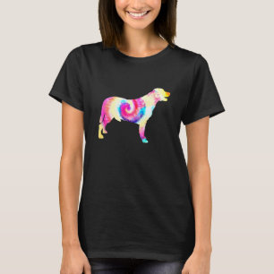 Camiseta Labrador Retriever Tie Dye Lab Cão Raça Pet Vinta